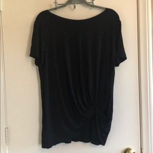 NWOT Tie Front Tee Black